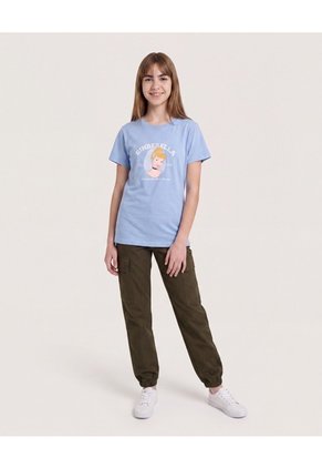 Camiseta Cenicienta Classic Dream Para Niña Infantil Niña Azul Ostu