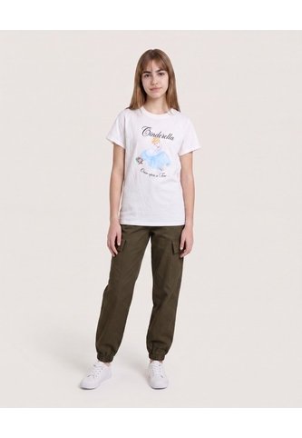 Camiseta Cenicienta Once Upon A Time Para Niña  Infantil Niña Crema Ostu Ostu