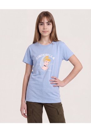 Camiseta Cenicienta Classic Dream Para Niña Infantil Niña Azul Ostu
