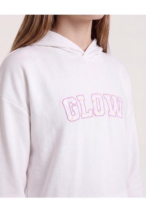 Buzo Con Capota Glow Dream Para Niña  Infantil Niña Crema Ostu
