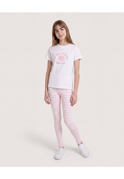 Camiseta Summer Is Calling Para Niña  Infantil Niña Negro Ostu
