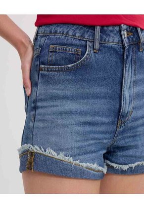 Short Para Mujer Relax Color Azul Marca Ostu #40190341