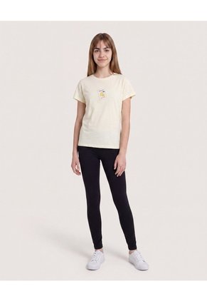 Leggings Básicos De Ajuste Cómodo Para Niña  Infantil Niña Negro Ostu
