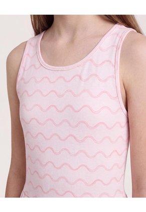 Vestido Ondas De Verano Para Niña Infantil Niña Rosa Ostu