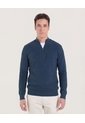 Saco Para Hombre Cuello Alto O Cuello Tortuga Color Azul  Marca Ostu #60330037 de Ostu