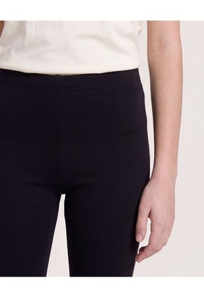 Leggings Básicos De Ajuste Cómodo Para Niña  Infantil Niña Negro Ostu