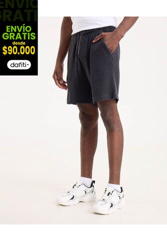 Bermuda Para Hombre Jogger Corto Color Gris Marca Ostu #60100447 Ostu