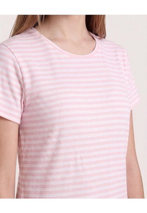 Vestido Rayas Soft Mood Para Niña  Infantil Niña Rosa Ostu