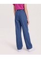 Jean Wide Leg Pretina Ajustable Para Niña  Infantil Niña Azul Ostu de Ostu