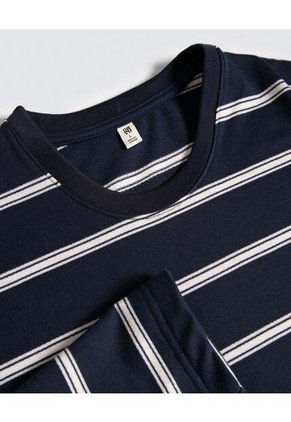 Camiseta Para Hombre Manga Larga Color Azul  Marca Ostu #60091234