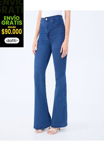 Jean Para Mujer Jeggings Flare Color Azul Marca Ostu #40160530 Ostu