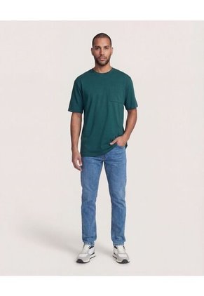 Camiseta  Para Hombre Manga Corta Cuello Redondo Color Verde Marca Ostu #60091838