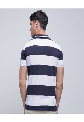 Polo Para Hombre Cuello Tejido Con Bolsillo Color Azul  Marca Ostu #60110683