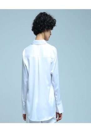 Camisa Para Mujer Manga Larga Color Blanco Marca Ostu #40010177