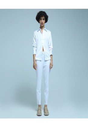 Camisa Para Mujer Manga Larga Color Blanco Marca Ostu #40010177