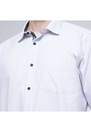 Camisa Para Hombre Manga Larga Con Bolsillo Color Gris  Marca Ostu #60010686