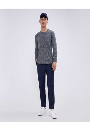 Saco Para Hombre Cuello Redondo Color Negro Marca Ostu #60330044