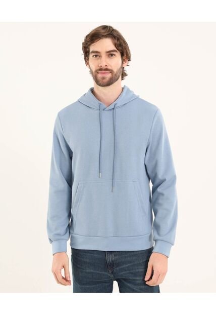 Buzo Para Hombre Hoodie Color Azul  Marca Ostu #60060455