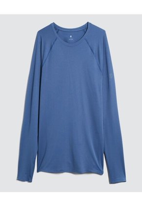 Camiseta Para Hombre Manga Larga Color Azul  Marca Ostu #60091295