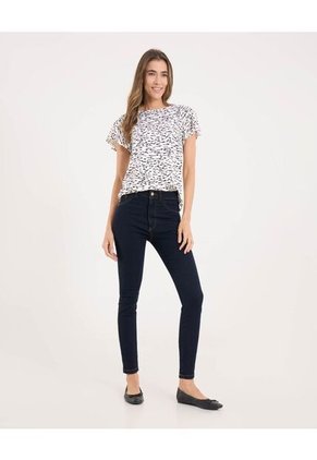 Camiseta Para Mujer Manga Corta Cuello Redondo Color Avena Marca Ostu #40092669