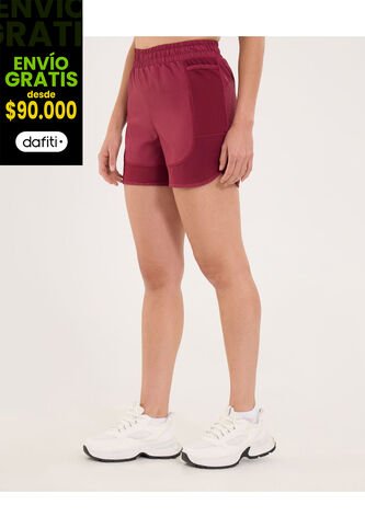 Short Para Mujer Multiusos Plano Color Vino Marca Ostu #40190337 Ostu