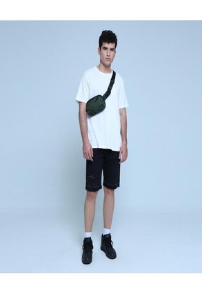 Camiseta Para Hombre Manga Corta Color Blanco Marca Ostu #60091191