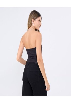 Top Para Mujer Top Color Negro Marca Ostu #40220407