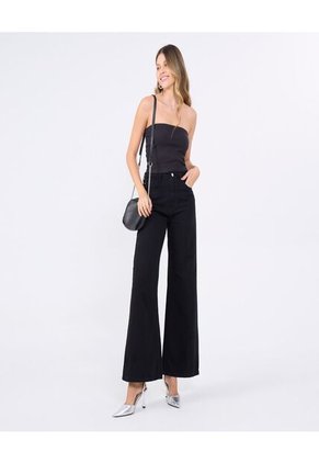 Top Para Mujer Top Color Negro Marca Ostu #40220407