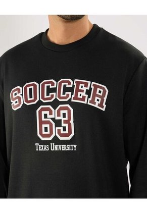 Buzo Para Hombre Cuello Redondo Color Negro Marca Ostu #60060557