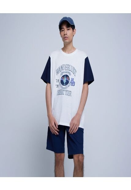 Camiseta Para Hombre Manga Corta Color Blanco Marca Ostu #60091154