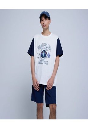 Camiseta Para Hombre Manga Corta Color Blanco Marca Ostu #60091154