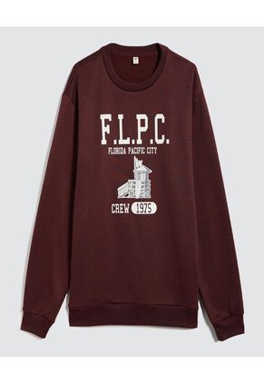 Buzo Para Hombre Cuello Redondo Color Vino Marca Ostu #60060432