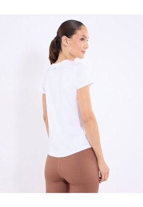 Camiseta  Para Mujer Manga Corta Cuello Redondo Color Blanco Marca Ostu #40092808