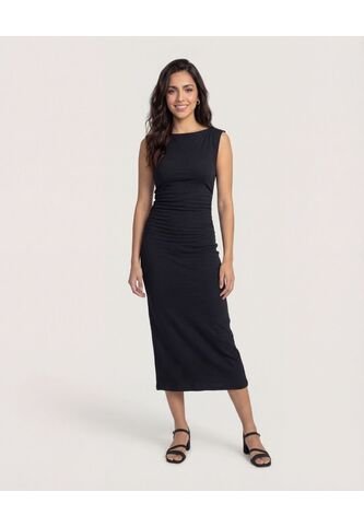 Vestido  Para Mujer M/Sisa Largo Color Negro Marca Ostu #40170375 Ostu