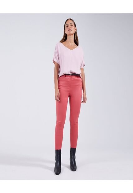 Pantalon Para Mujer Chino Color Rosado  Marca Ostu #40070484