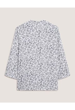 Blusa  Para Mujer Manga 3/4 Color Hueso Marca Ostu #40121292