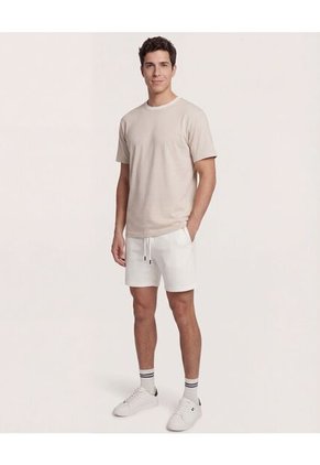 Bermuda Para Hombre Jogger Corto Color Crema Marca Ostu #60100476