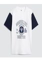 Camiseta Para Hombre Manga Corta Color Blanco Marca Ostu #60091154 de Ostu