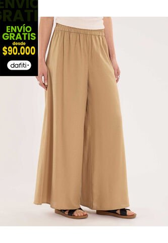 Pantalón Para Mujer Moda Color Camel Marca Ostu #40070853 Ostu