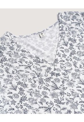 Blusa  Para Mujer Manga Corta Color Blanco Marca Ostu #40121295