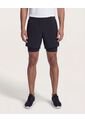 Bermuda  Para Hombre Deportiva Corto Color Negro Marca Ostu #60100480 de Ostu