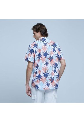 Camisa Para Hombre Manga Corta Con Bolsillo Color Rosado Marca Ostu #60010618