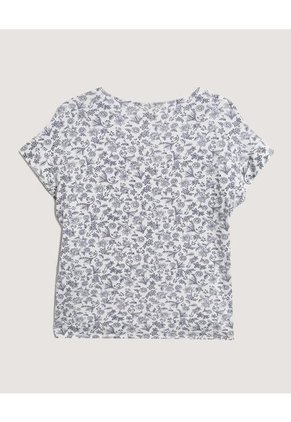 Blusa  Para Mujer Manga Corta Color Blanco Marca Ostu #40121295