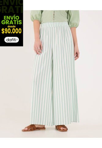 Pantalón Para Mujer Moda Color Verde Marca Ostu #40070854 Ostu