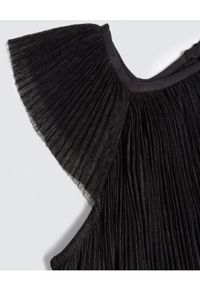 Vestido Para Niña M/Sisa Corto Color Negro Marca Ostu #90170066