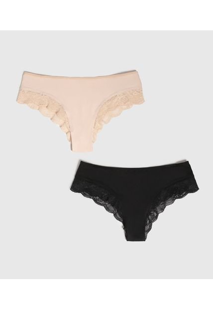 Panty Para Mujer Hipster Color Negro Marca Ostu #40800107