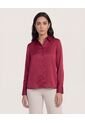 Camisa  Para Mujer Manga Larga Color Vino Marca Ostu #40010344 de Ostu