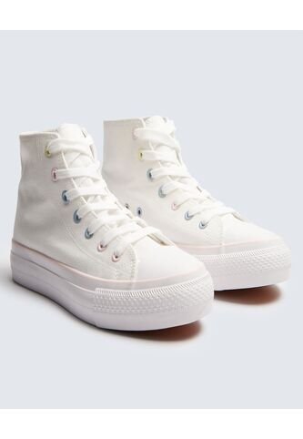 Tenis Para Mujer Canvas Color Blanco Marca Ostu #40720165 Ostu