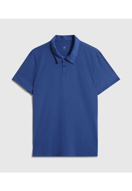 Polo Para Hombre Cuello Maquina Sin Bolsillo Color Azul Marca Ostu #60110765