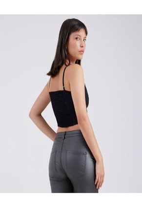 Blusa Para Mujer Manga Sisa Color Negro Marca Ostu #40120871